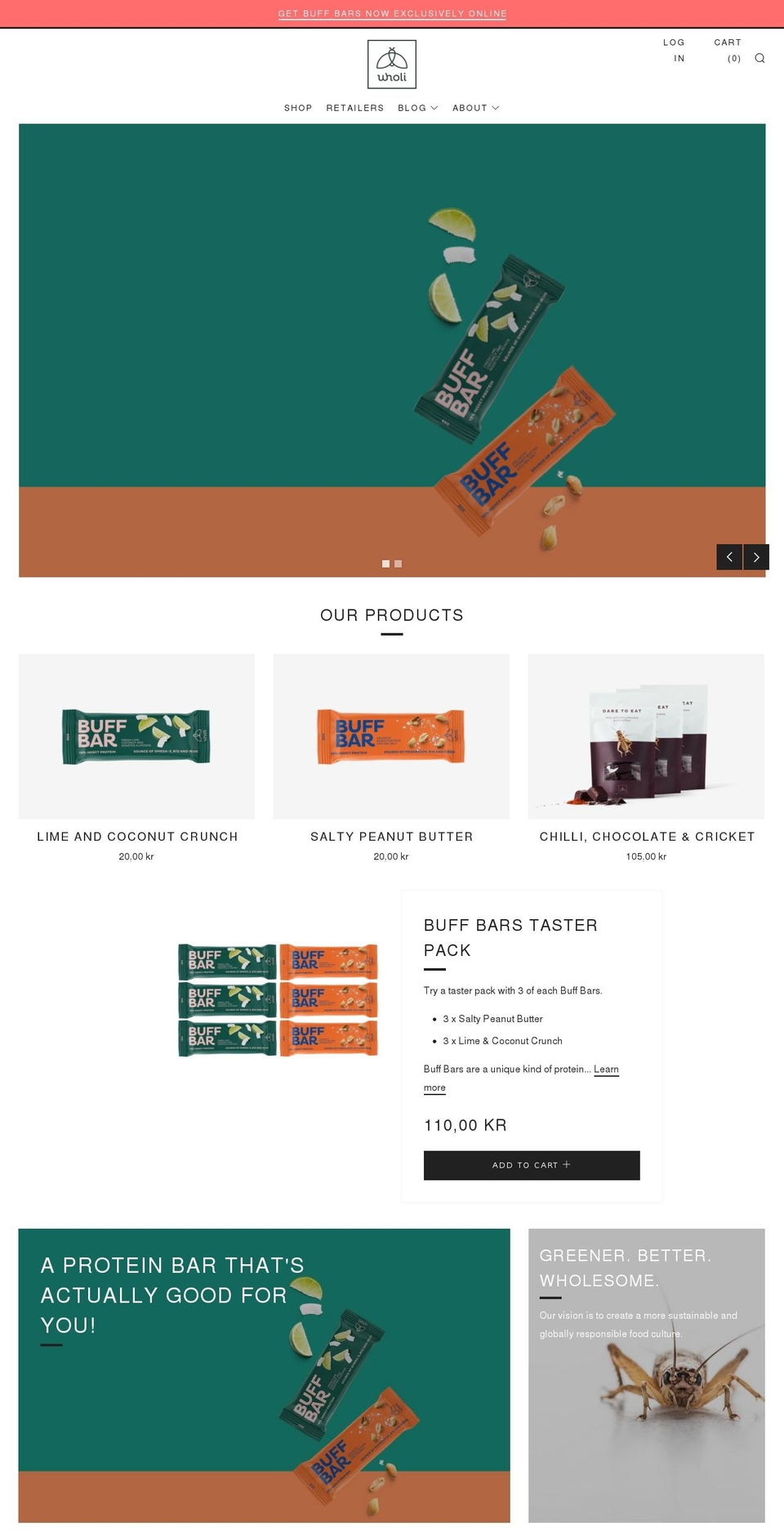 daretoeat.dk shopify website screenshot