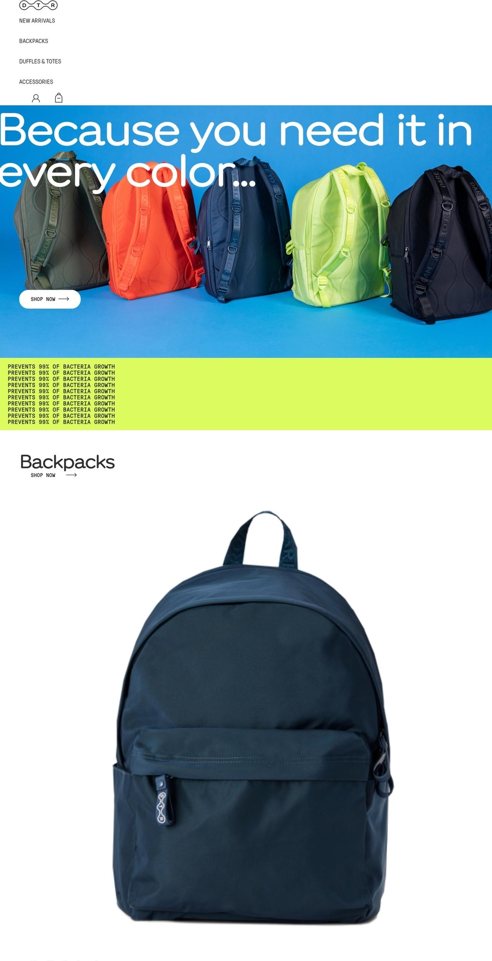 daretoroam.com shopify website screenshot