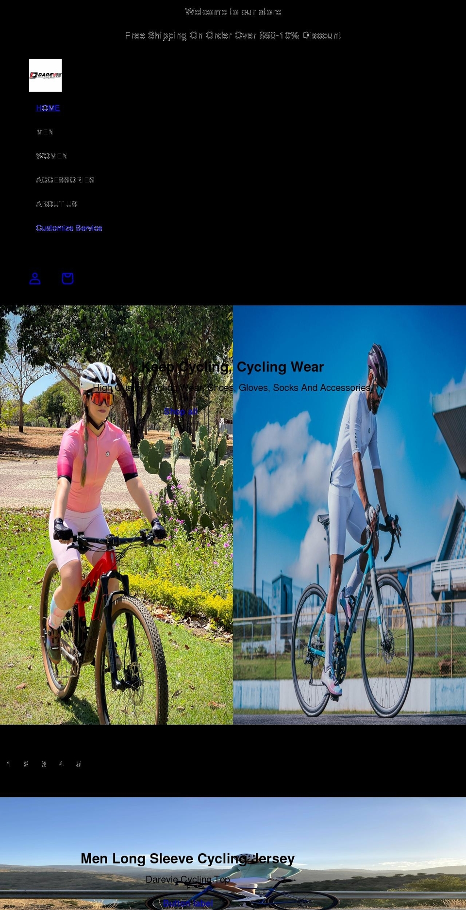 darevie.shop shopify website screenshot