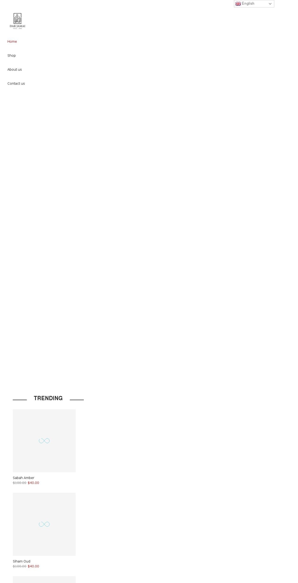 darjamaioud.com shopify website screenshot