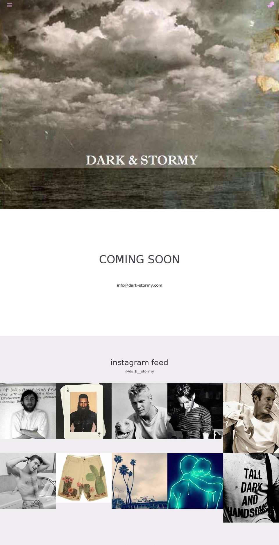 dark-stormy.com — Shopify storefront screenshot