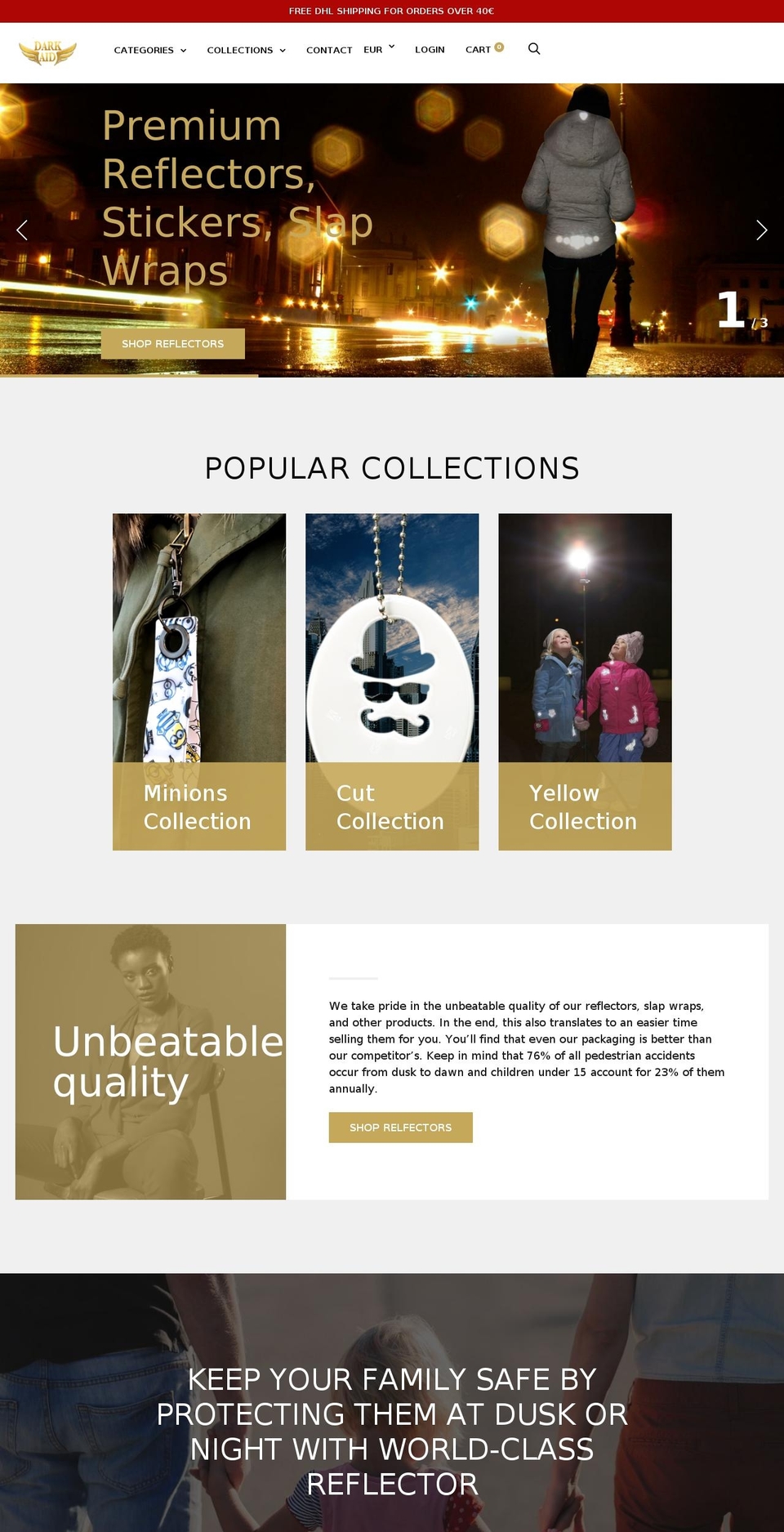 darkaid.com — Shopify storefront screenshot