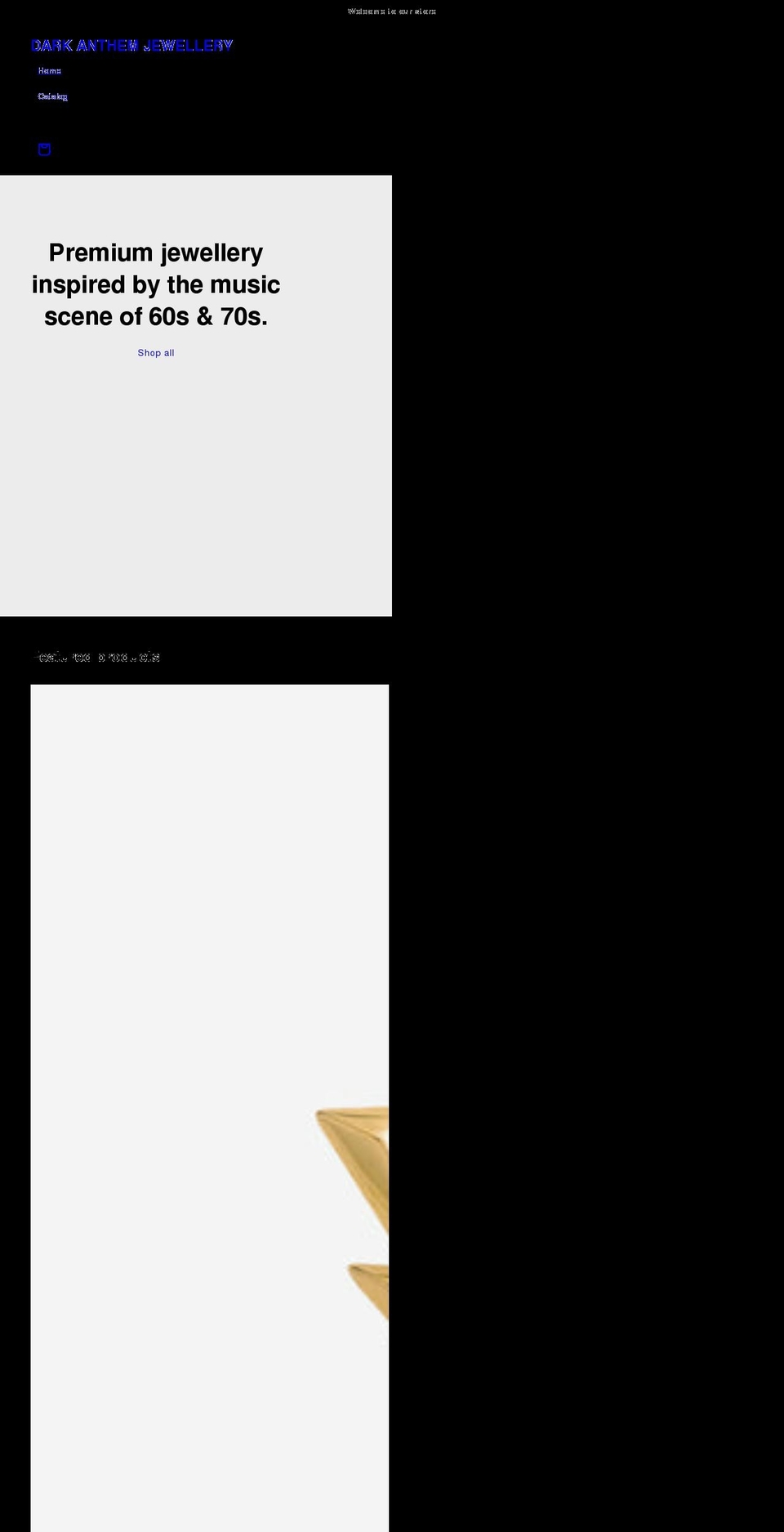 darkanthem.co.uk shopify website screenshot