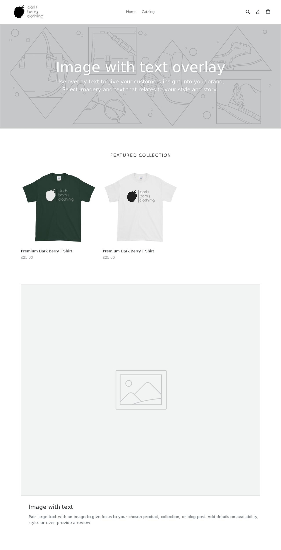 darkberryclothing.com — Shopify storefront screenshot
