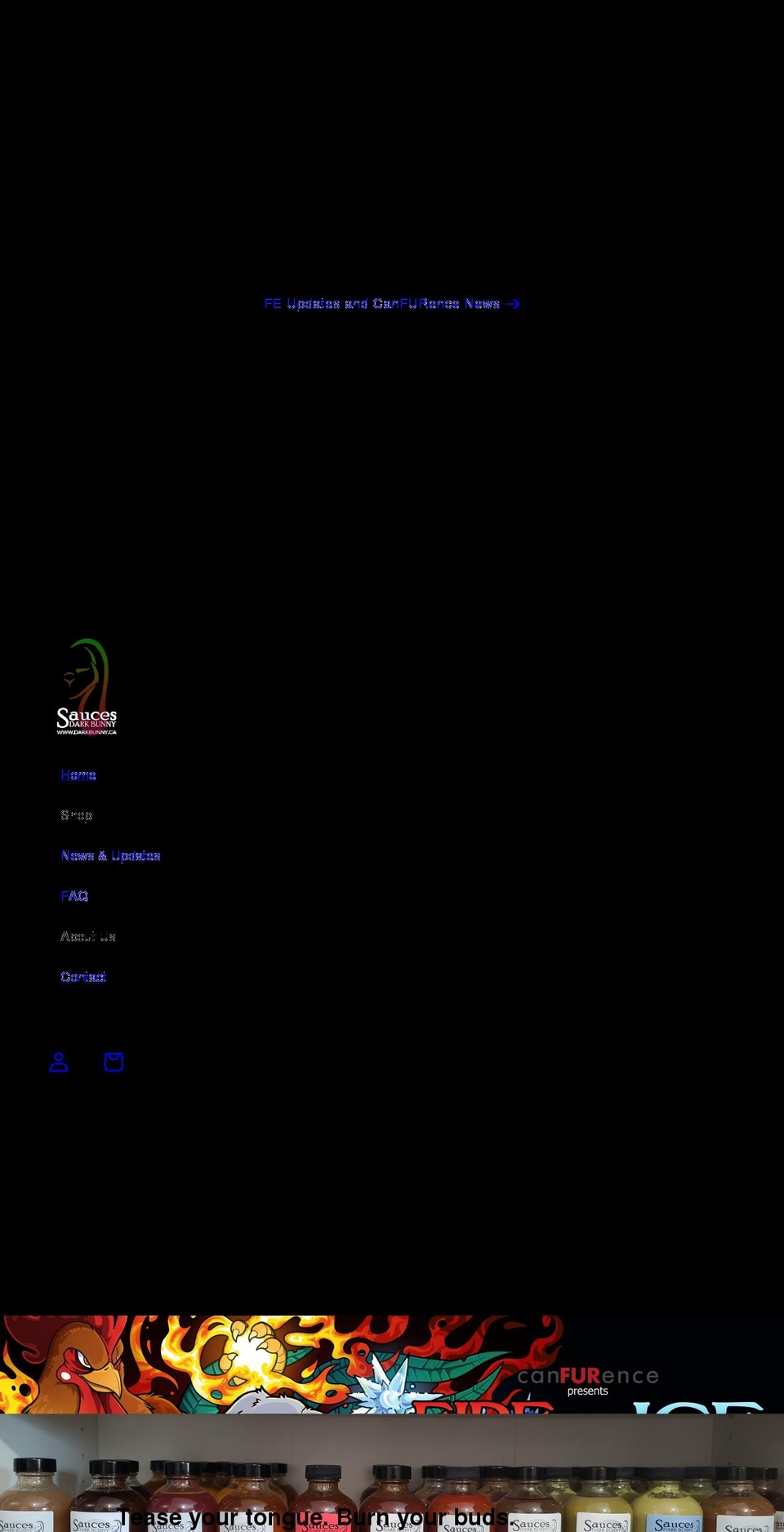 darkbunny.ca shopify website screenshot