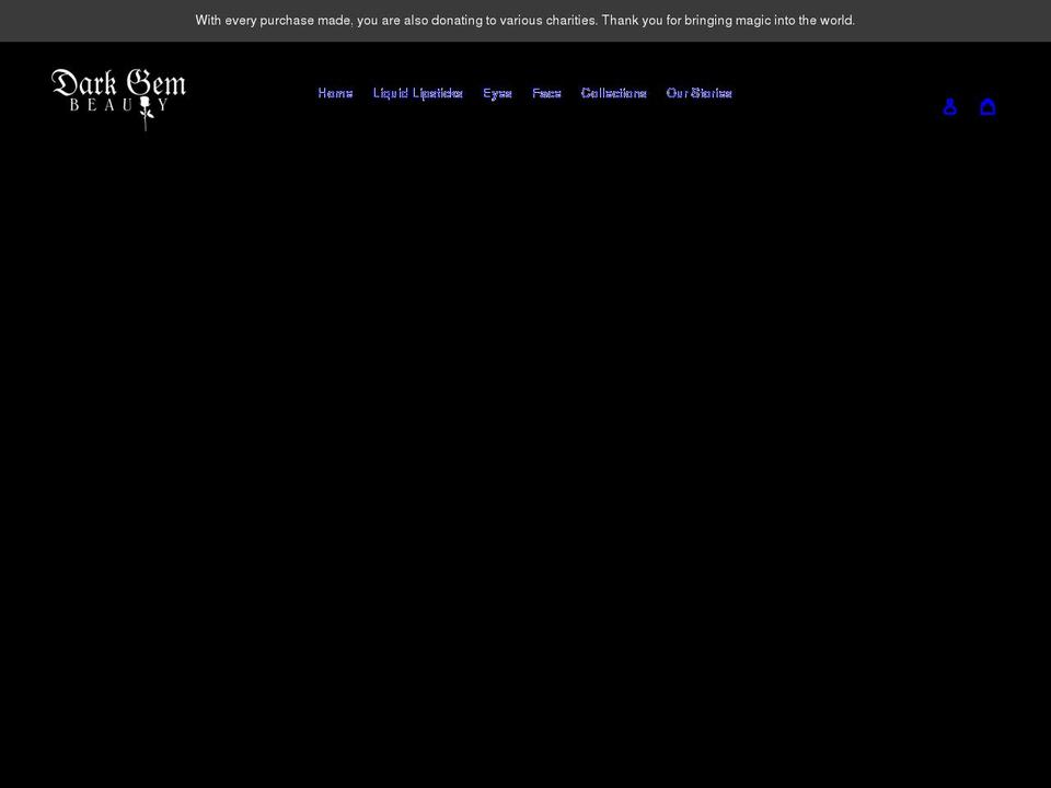 darkgembeauty.com shopify website screenshot