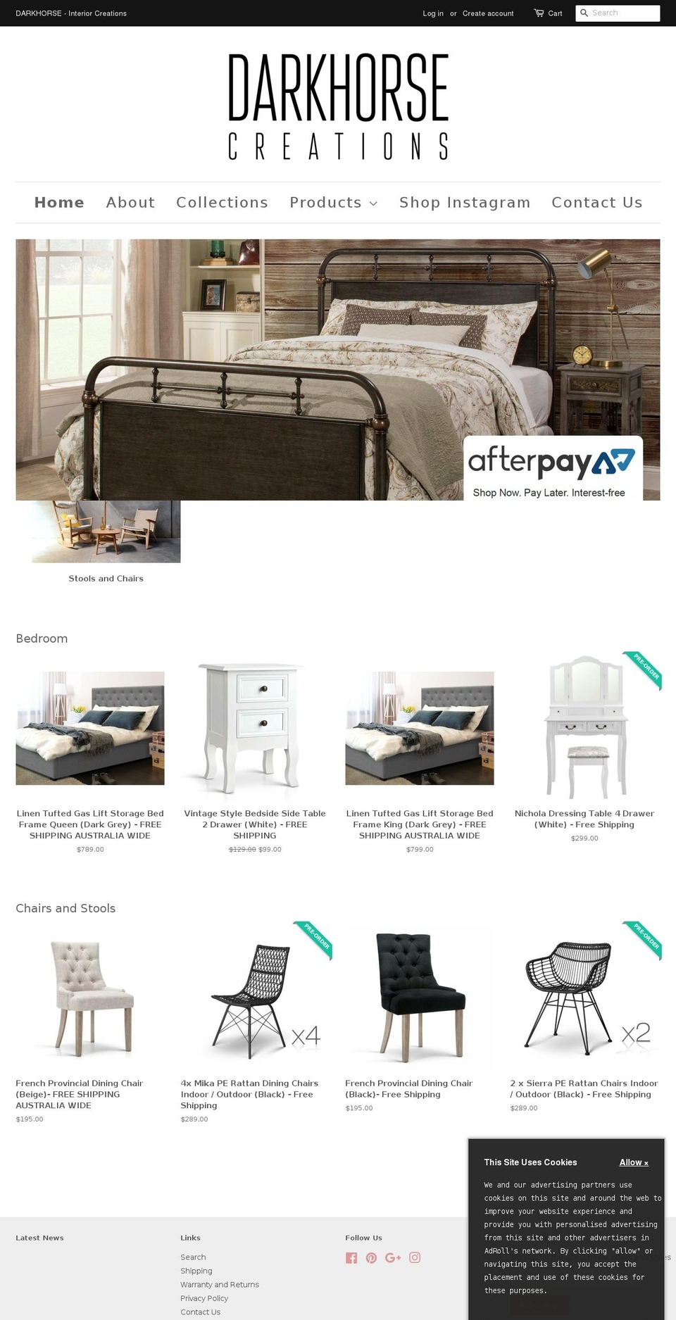 darkhorsecreationswa.com — Shopify storefront screenshot