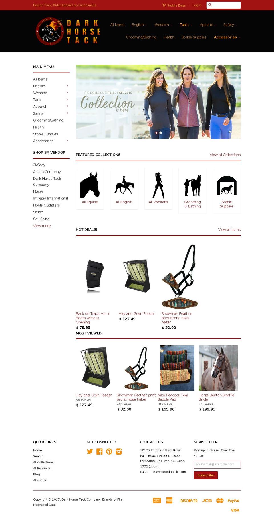 darkhorsetradingcompany.com shopify website screenshot