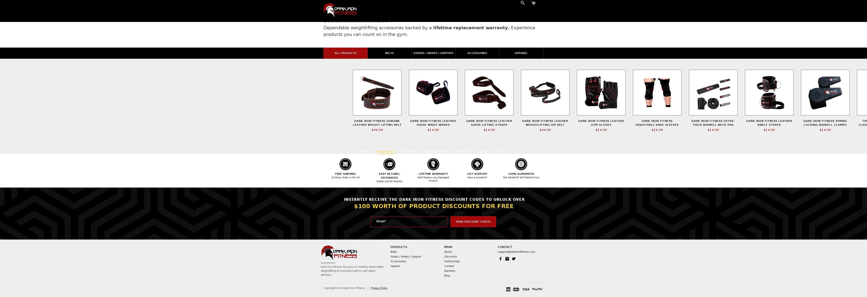 theme086 Shopify theme site example darkironfitnessstore.com