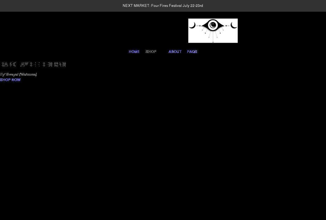 darklaydeedesigns.com shopify website screenshot