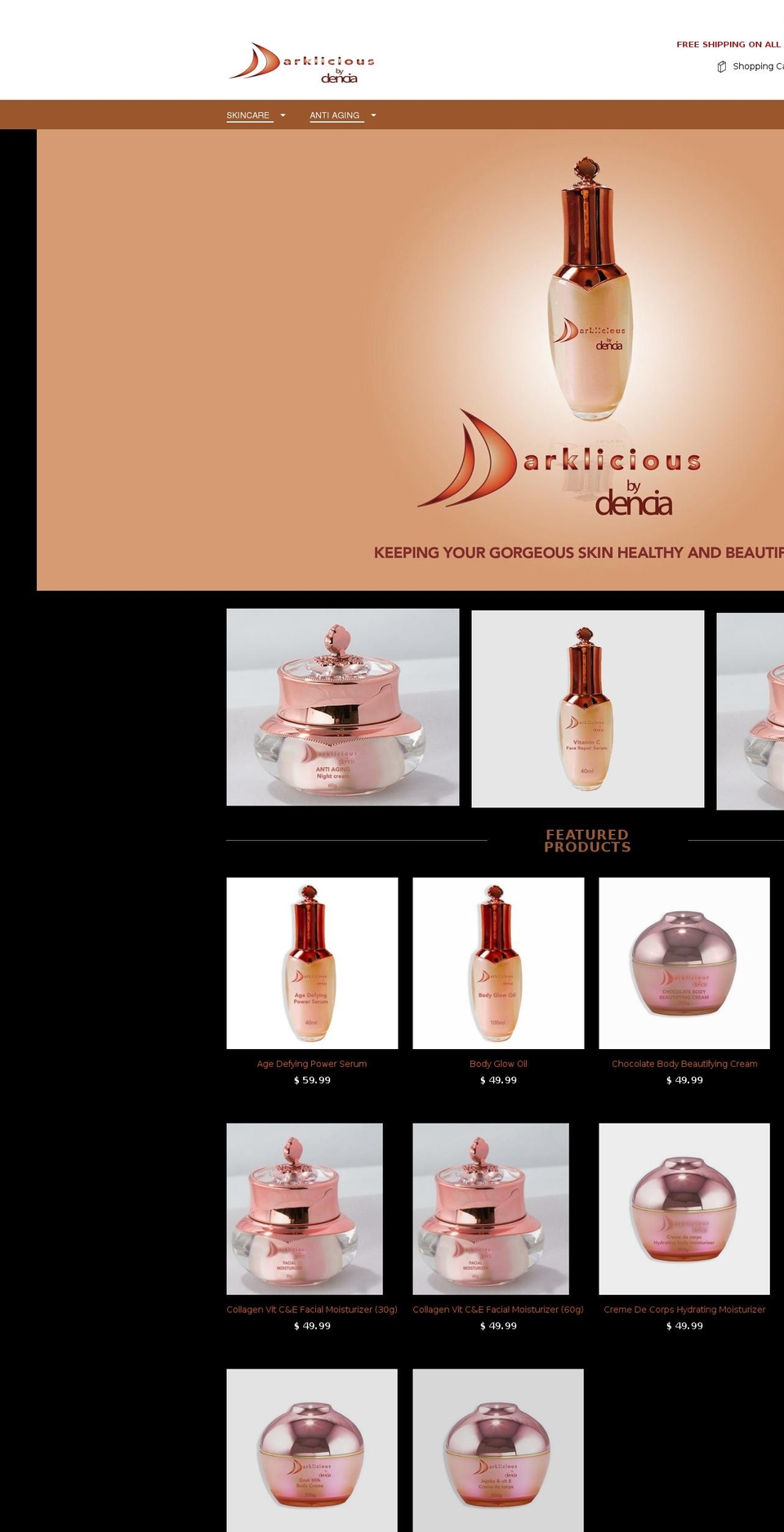 darklicious.net shopify website screenshot