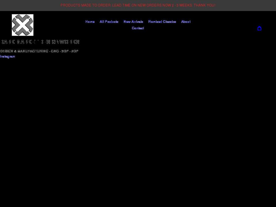 darkmarketdesignworks.com shopify website screenshot