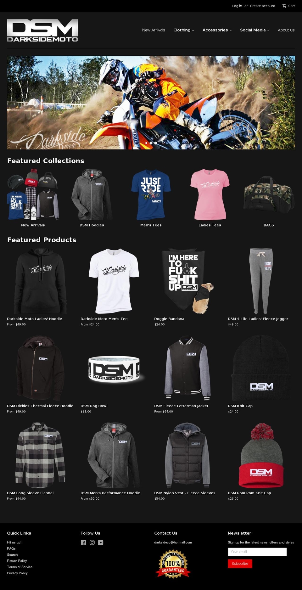 Copy of Minimal Shopify theme site example darksidemoto.com