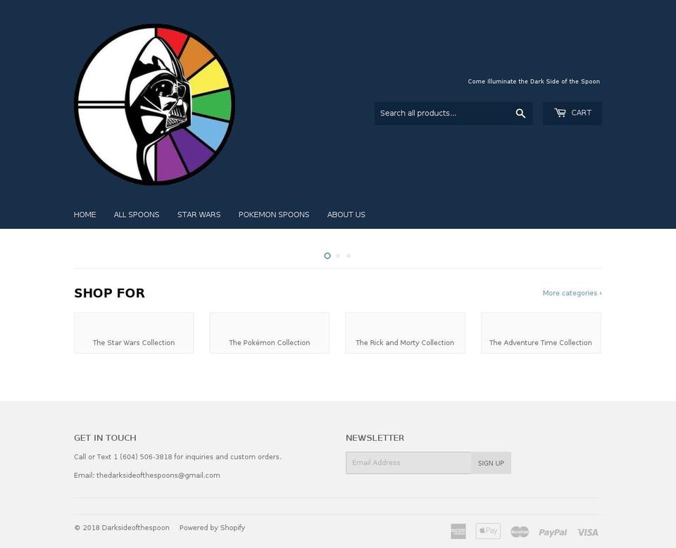 darksideofthespoon.org shopify website screenshot
