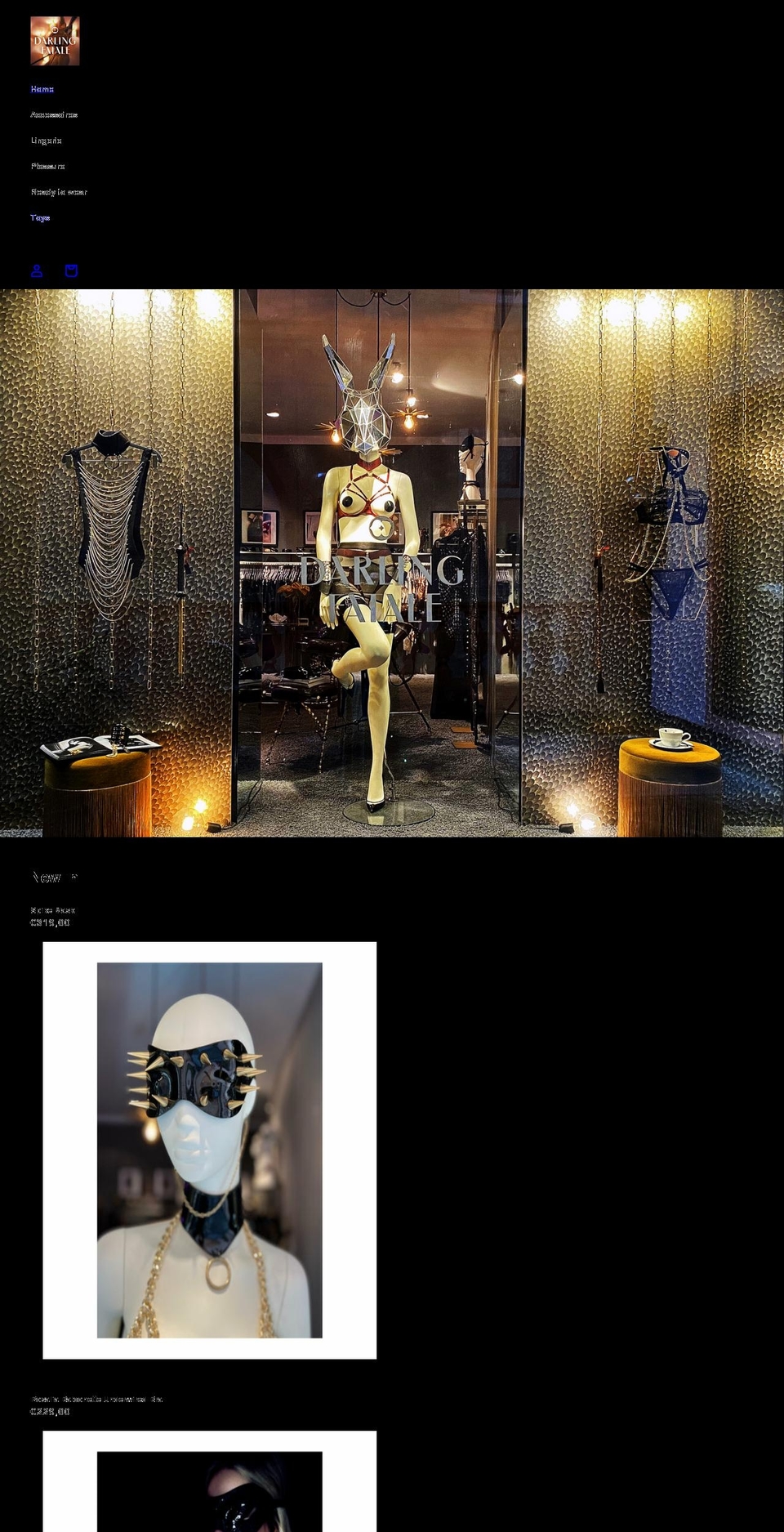 darling-fatale.com shopify website screenshot