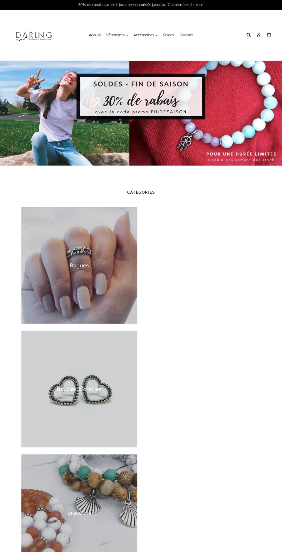 darlingcanda.com shopify website screenshot