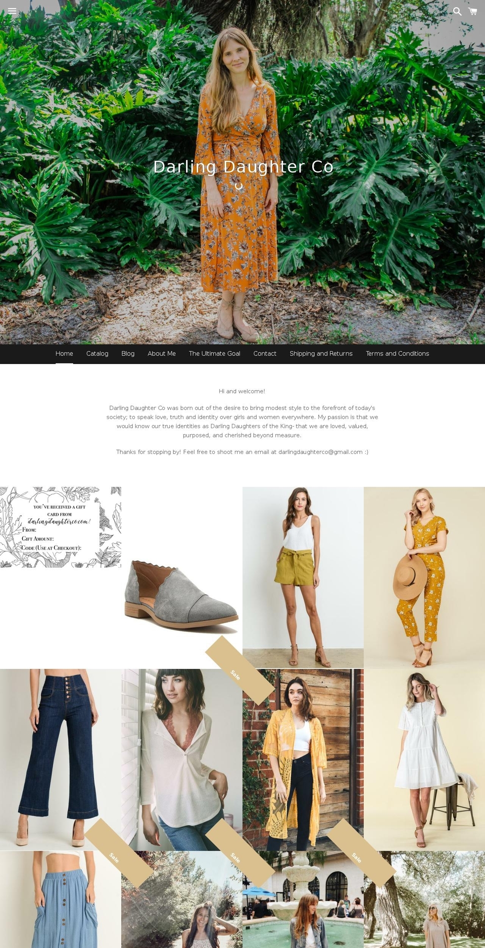 Narrative with Installments message Shopify theme site example darlingdaughterco.com