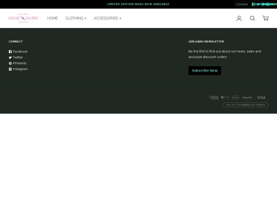 darlingdilemma.com — Shopify storefront screenshot
