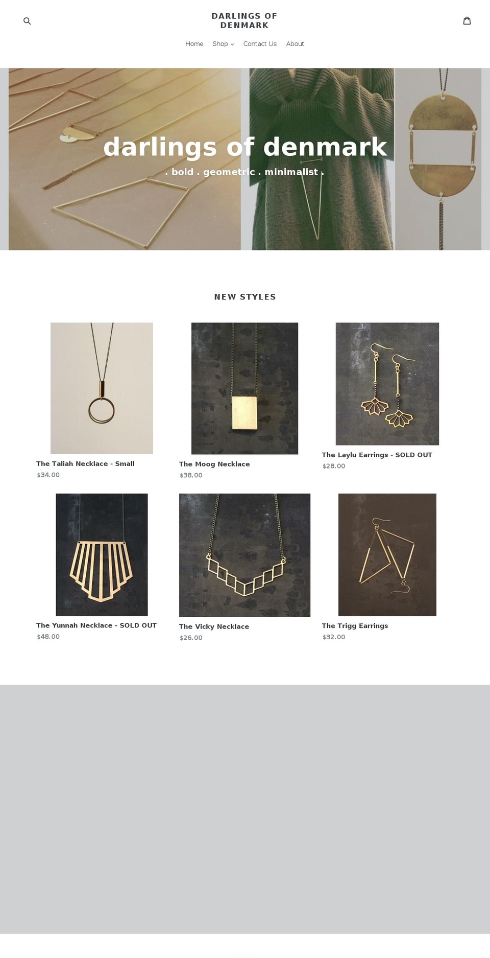 darlingsofdenmark.com — Shopify storefront screenshot