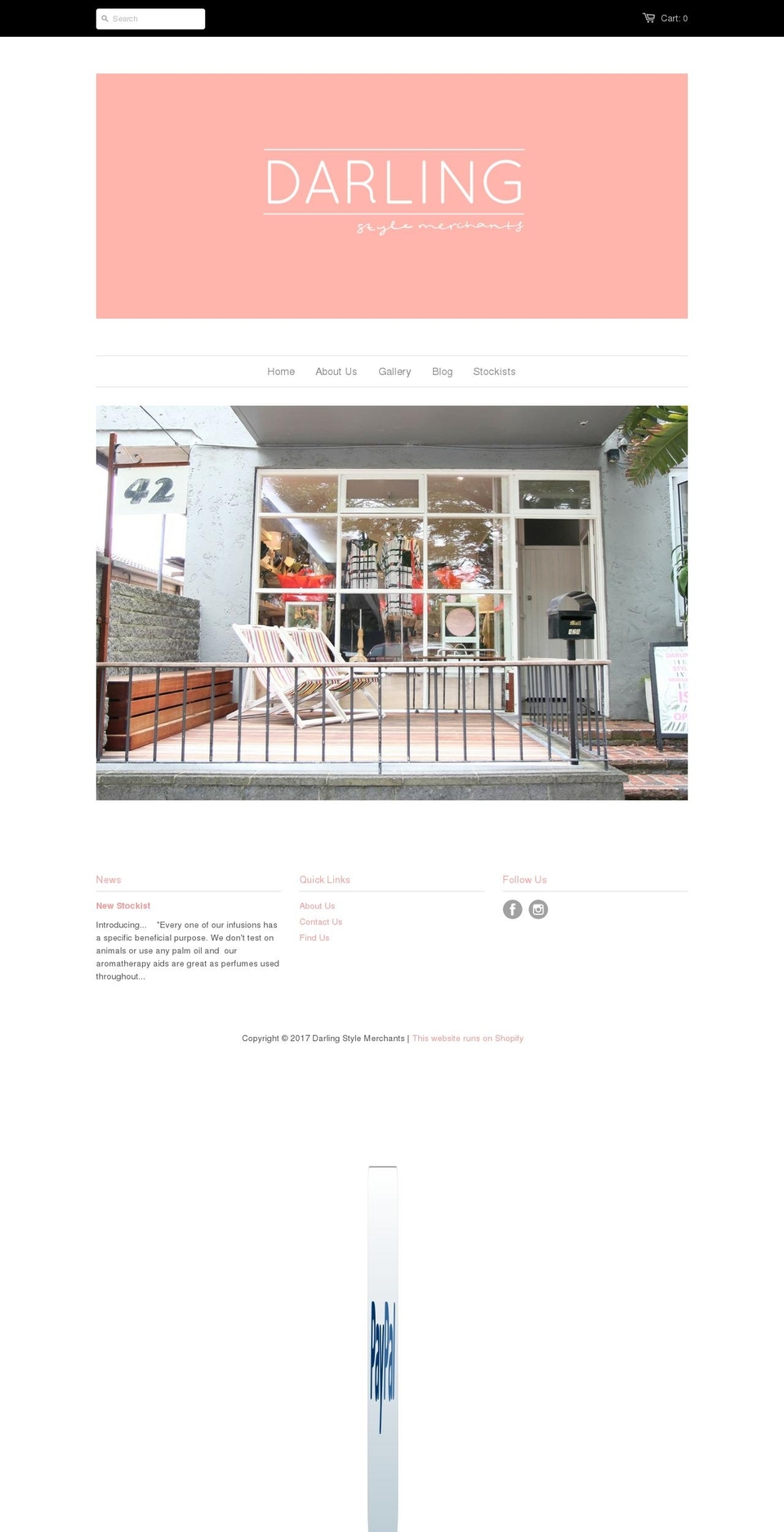 darlingstylemerchants.com shopify website screenshot