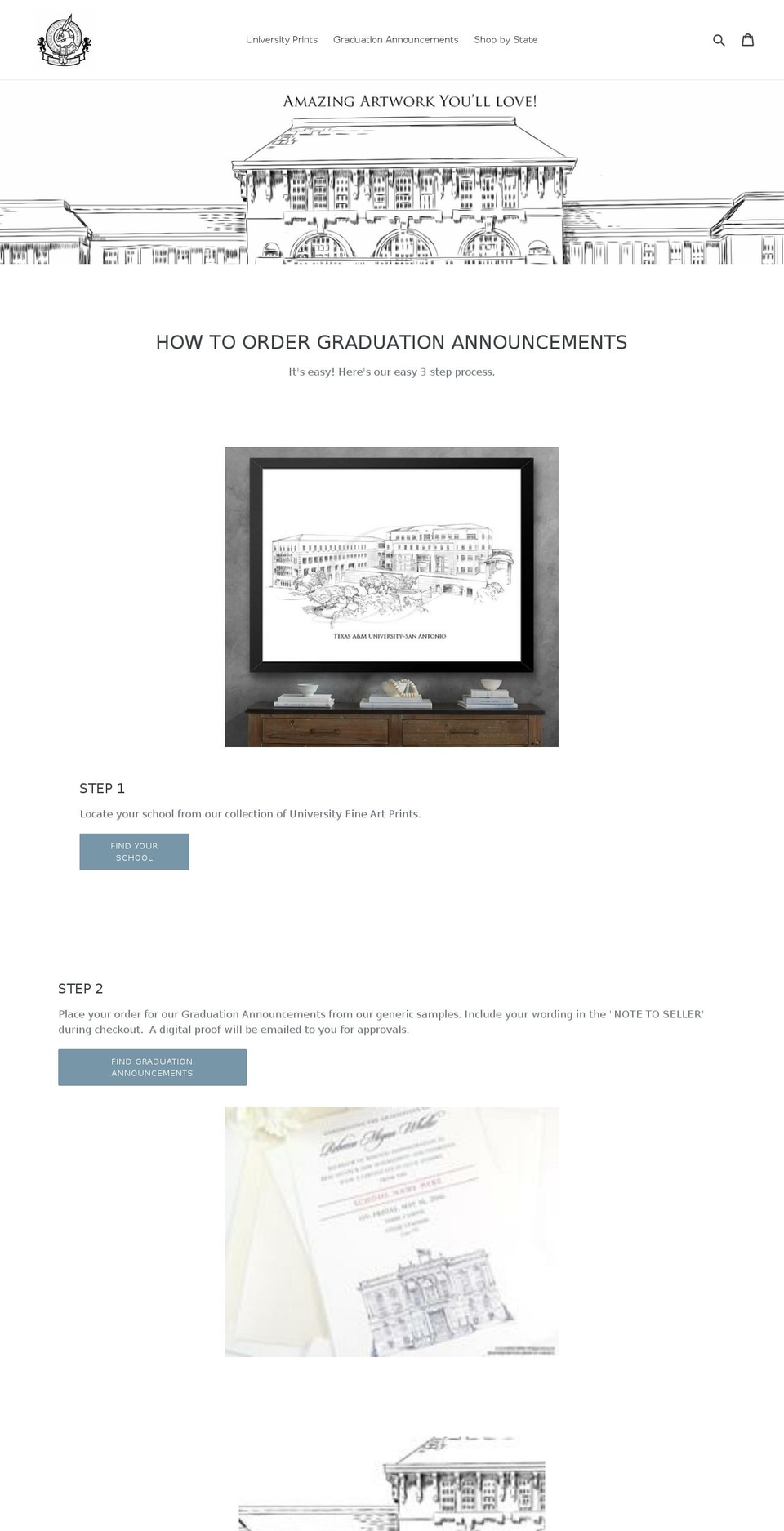 darlingtongrads.com — Shopify storefront screenshot