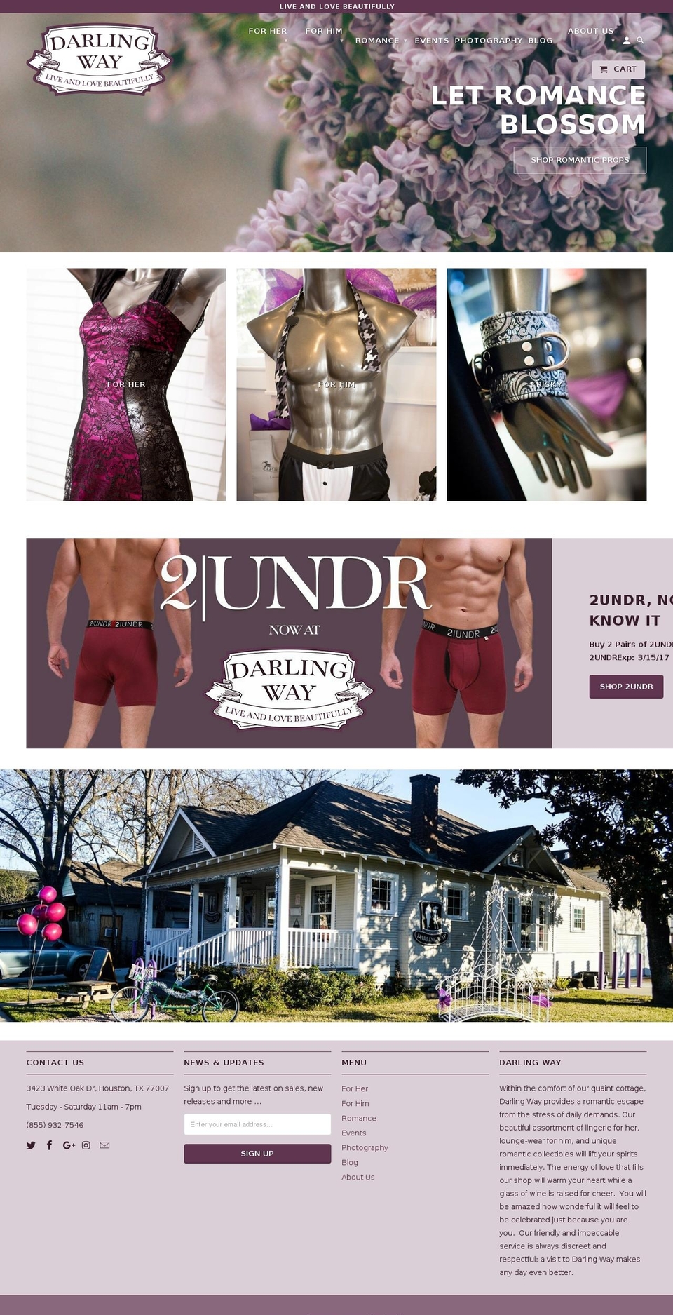 darlingway.com shopify website screenshot