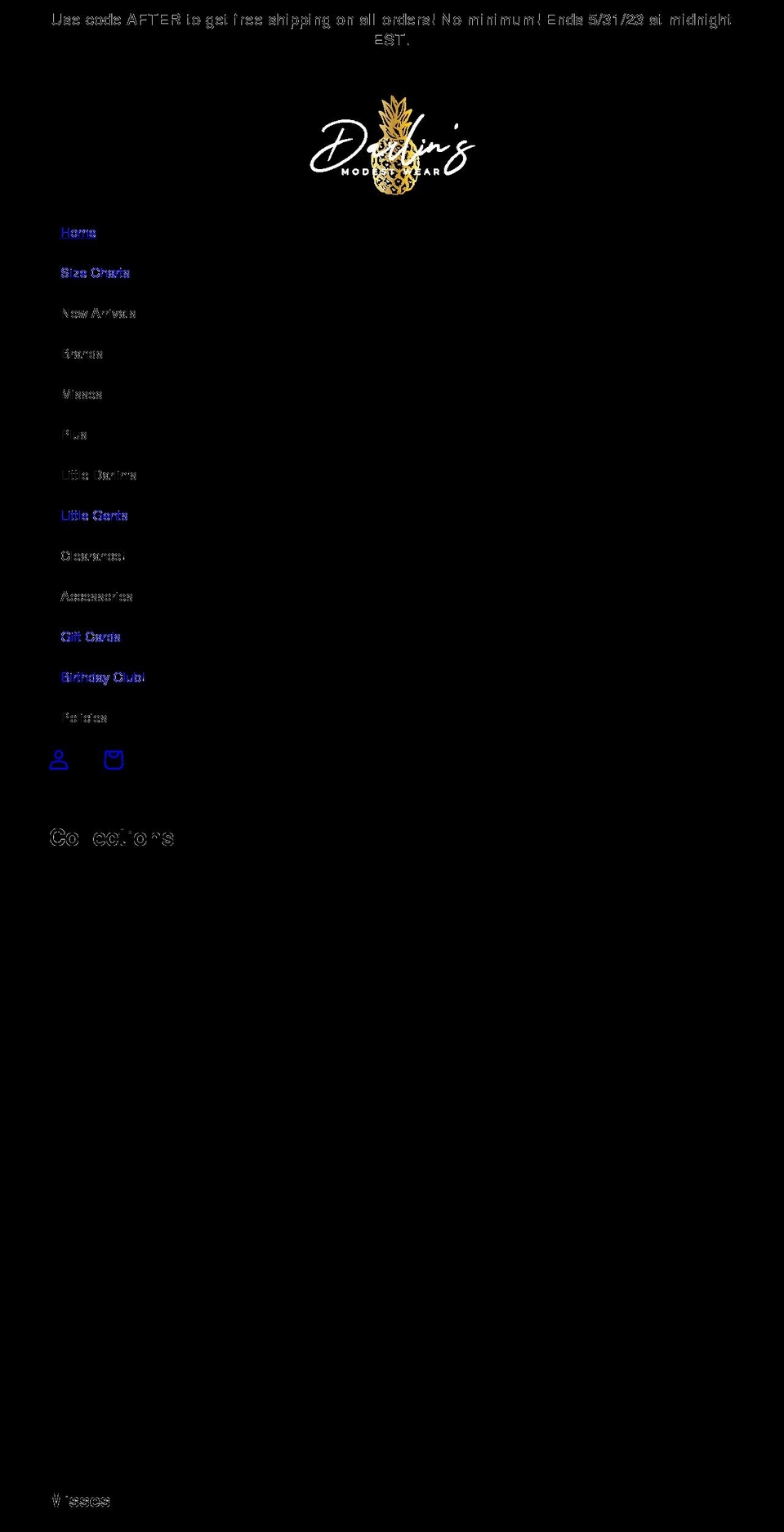 darlinsmodestwear.com — Shopify storefront screenshot