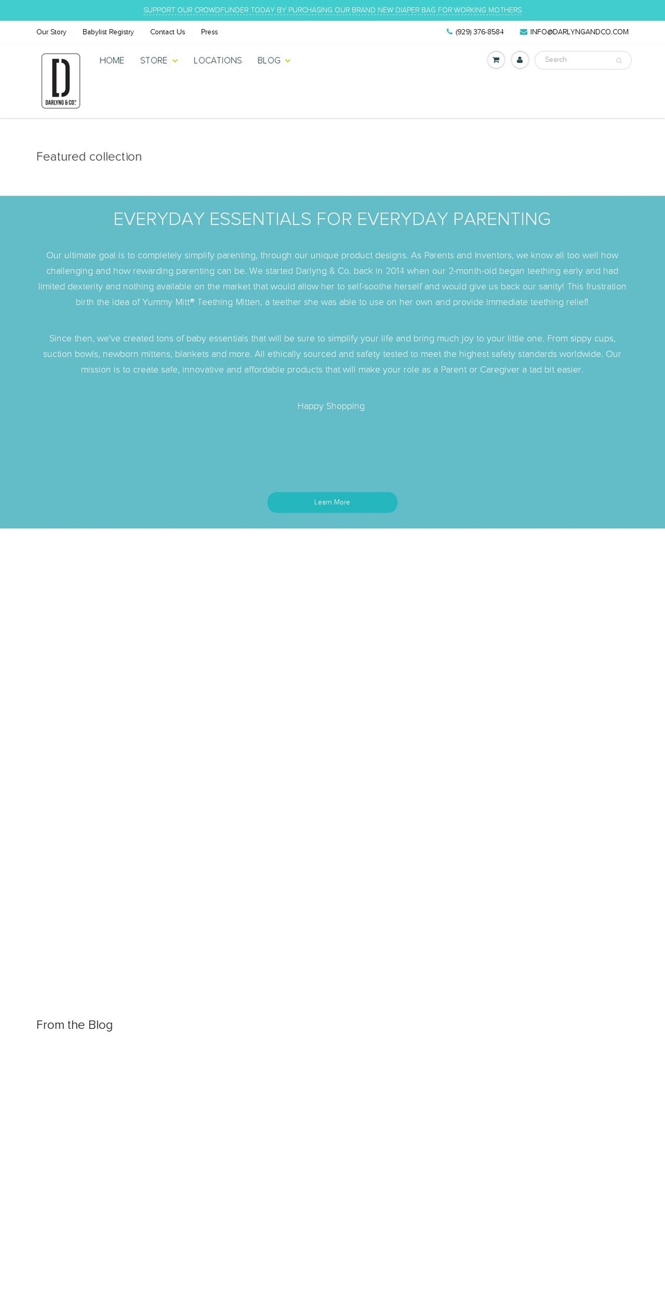 darlyngandco.org shopify website screenshot