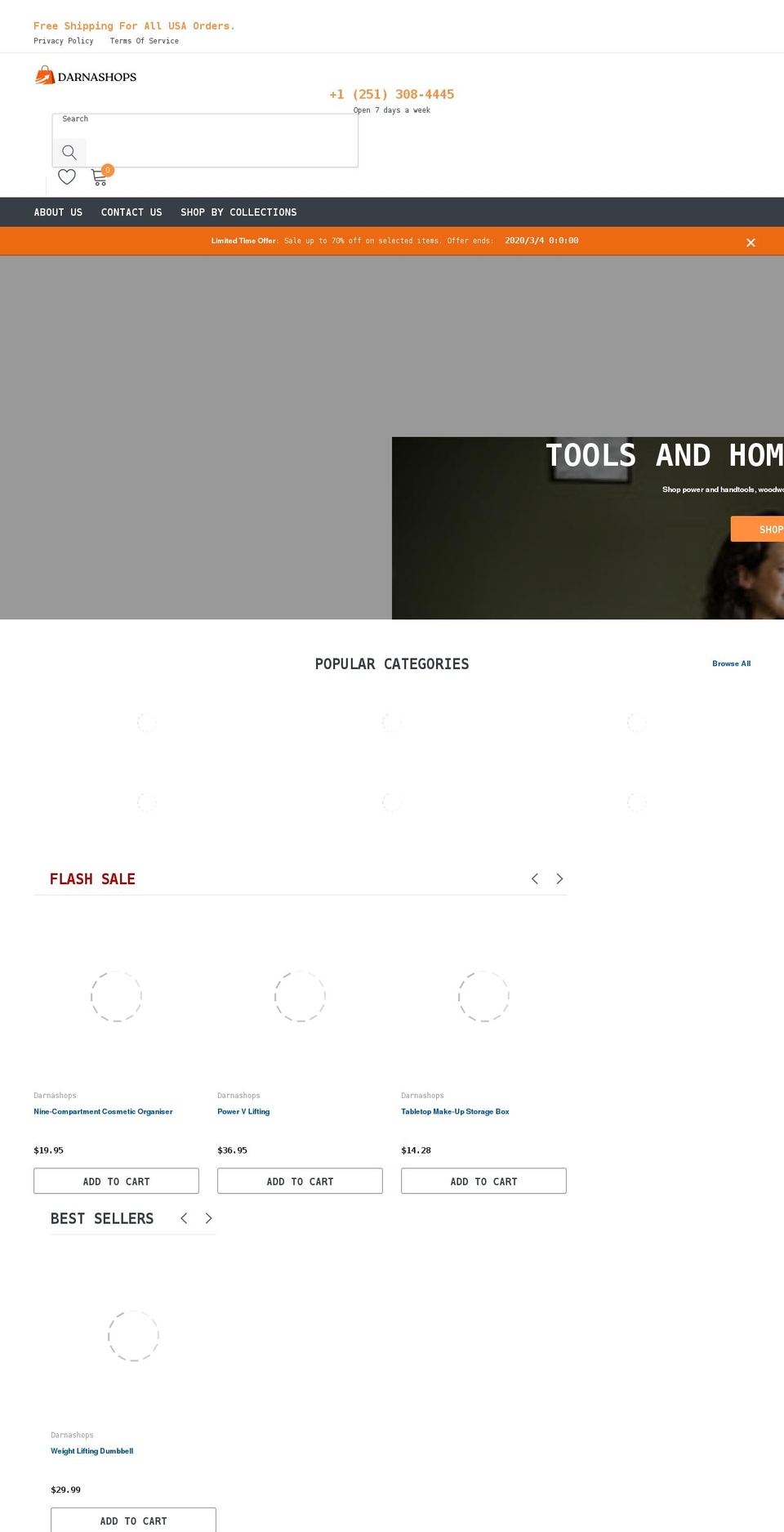 darnashops.com shopify website screenshot