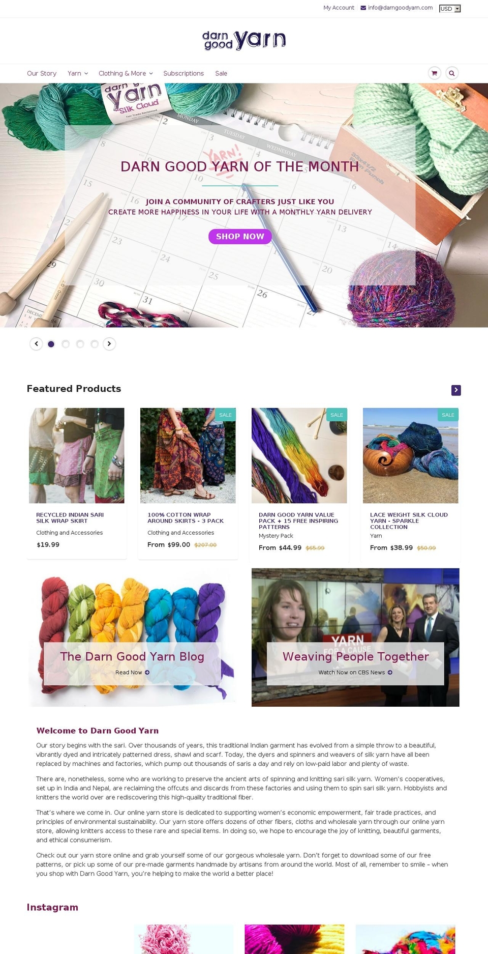 darngoodlife.com shopify website screenshot