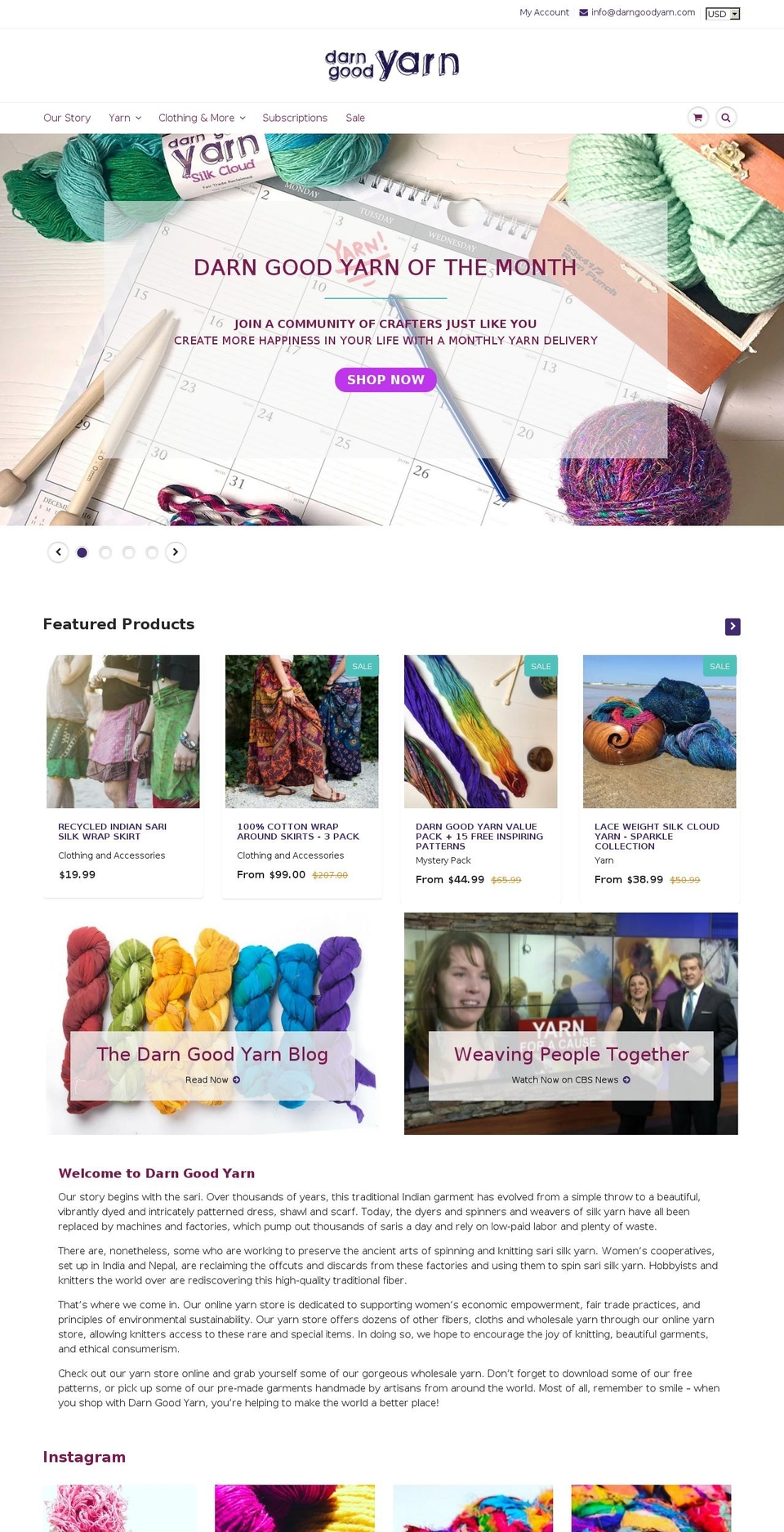 darngoodstyle.com shopify website screenshot
