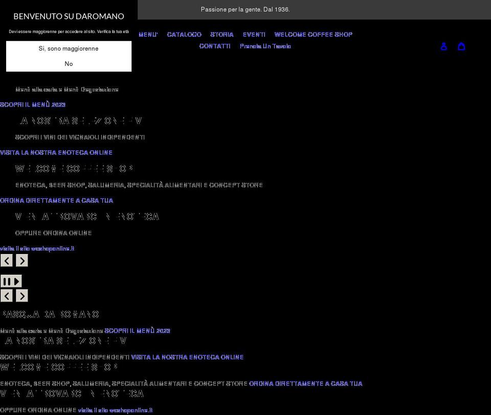 daromano.com shopify website screenshot