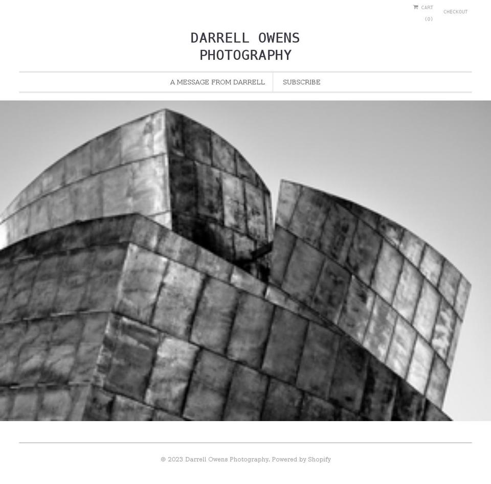 darrellowensphotography.com shopify website screenshot