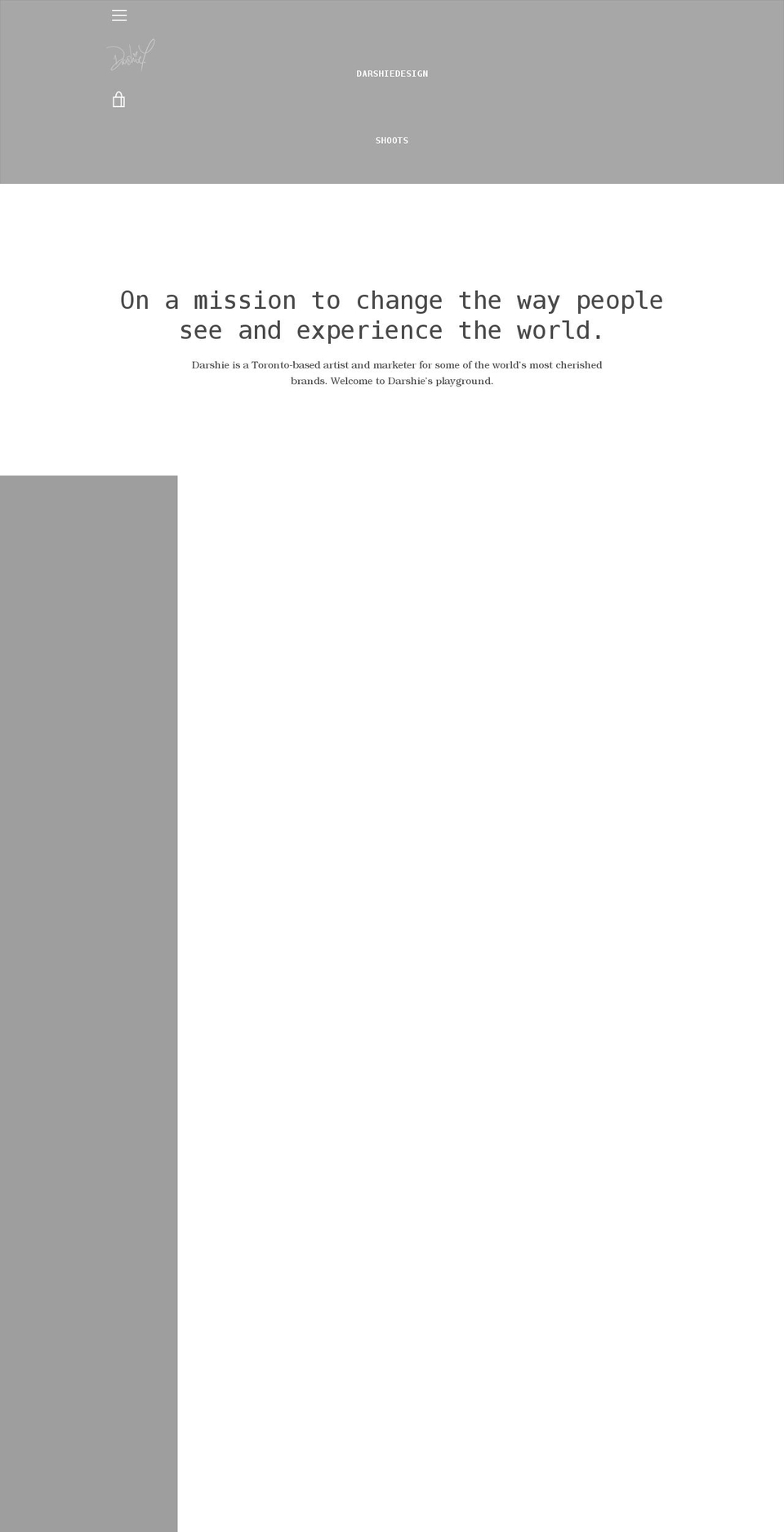 darshie.com shopify website screenshot