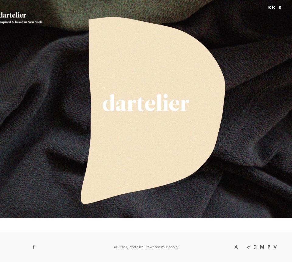 dartelier.shop shopify website screenshot