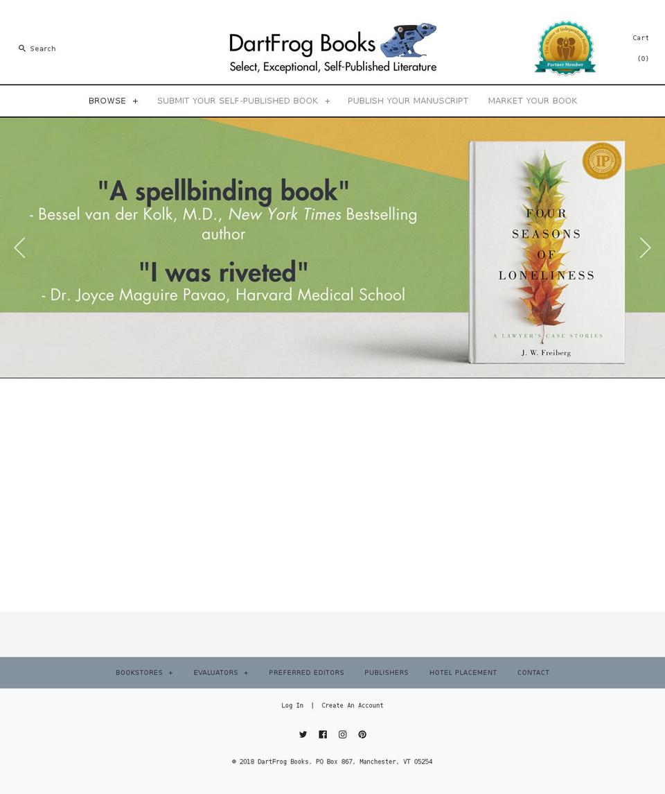 dartfrogbooks.com — Shopify storefront screenshot