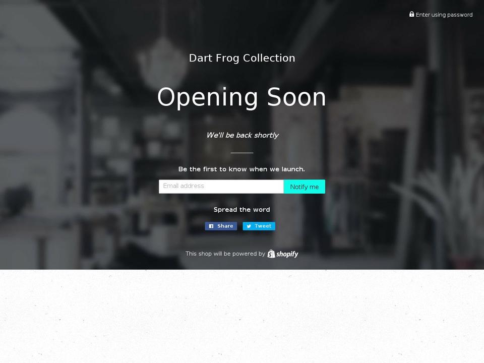 dartfrogcollection.com — Shopify storefront screenshot