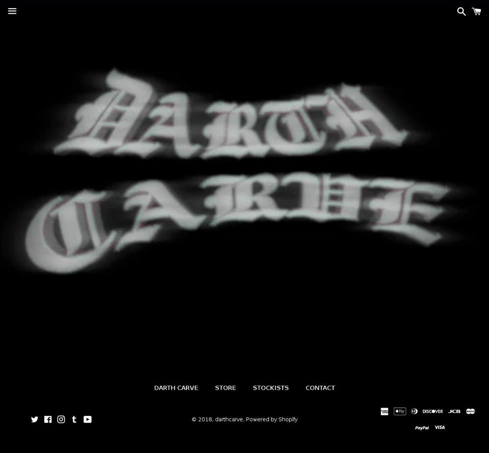 darthcarve.com — Shopify storefront screenshot