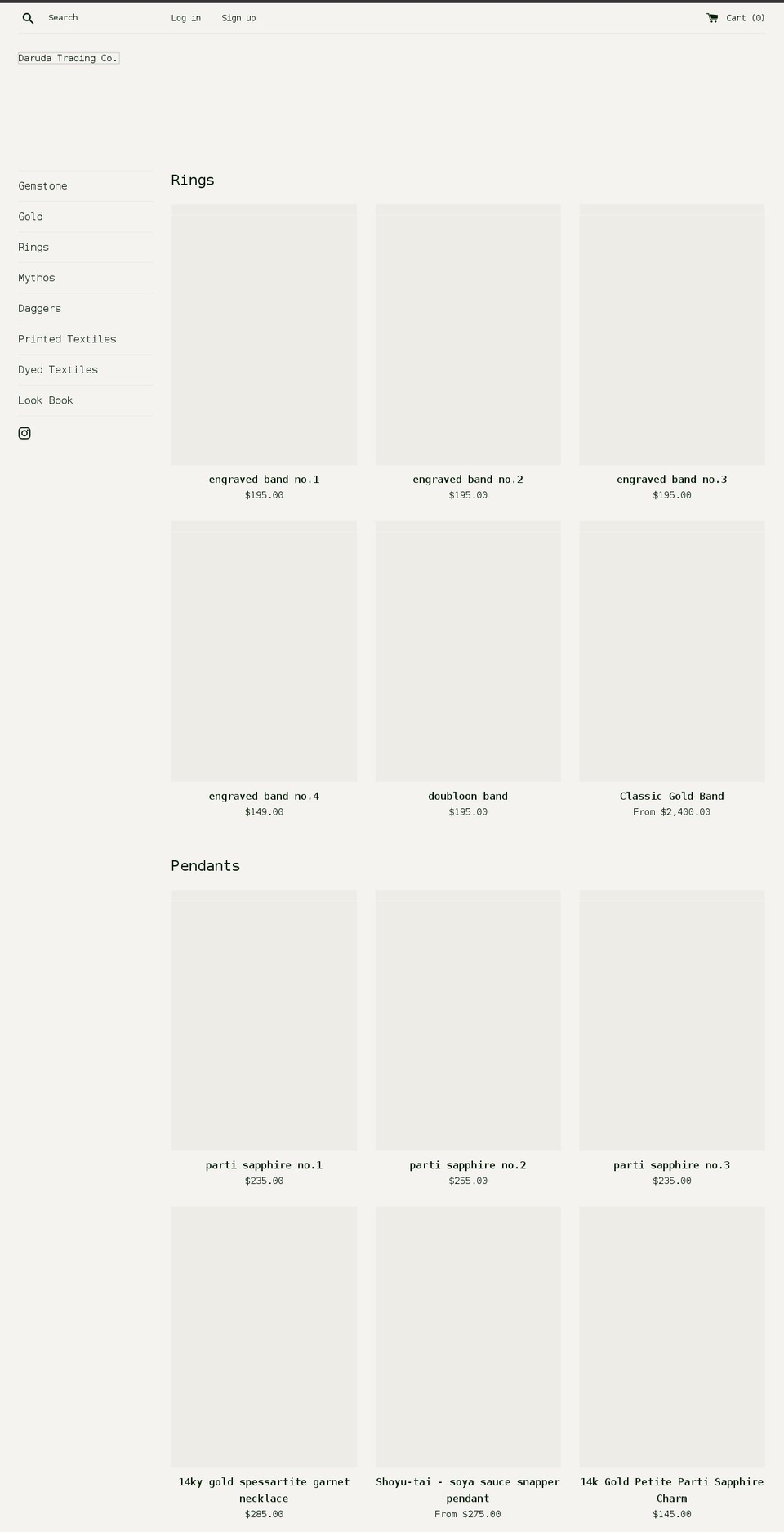 darudatradingco.com shopify website screenshot