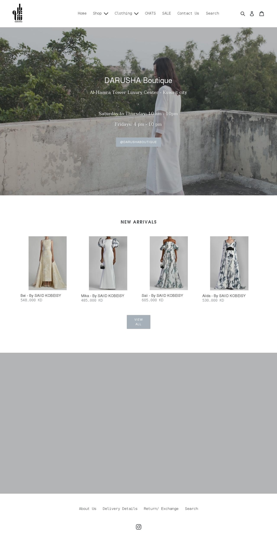 darusha.com shopify website screenshot