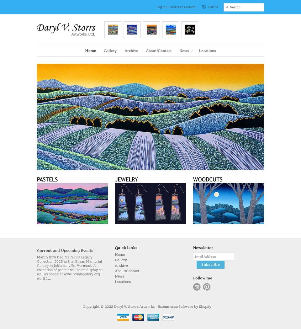 darylstorrs.myshopify.com shopify website screenshot