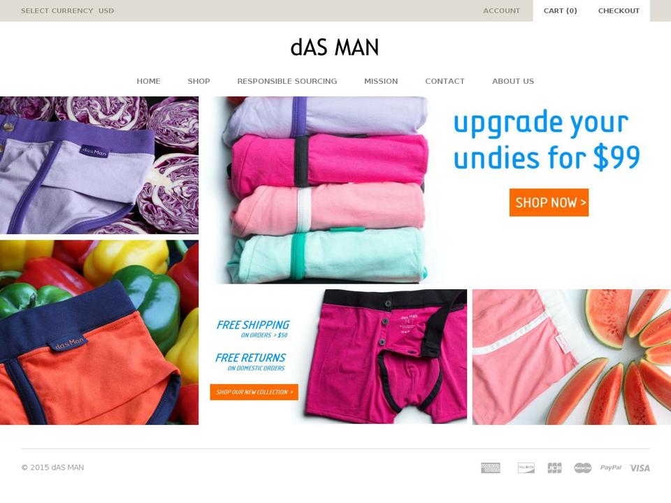 das-man.com shopify website screenshot