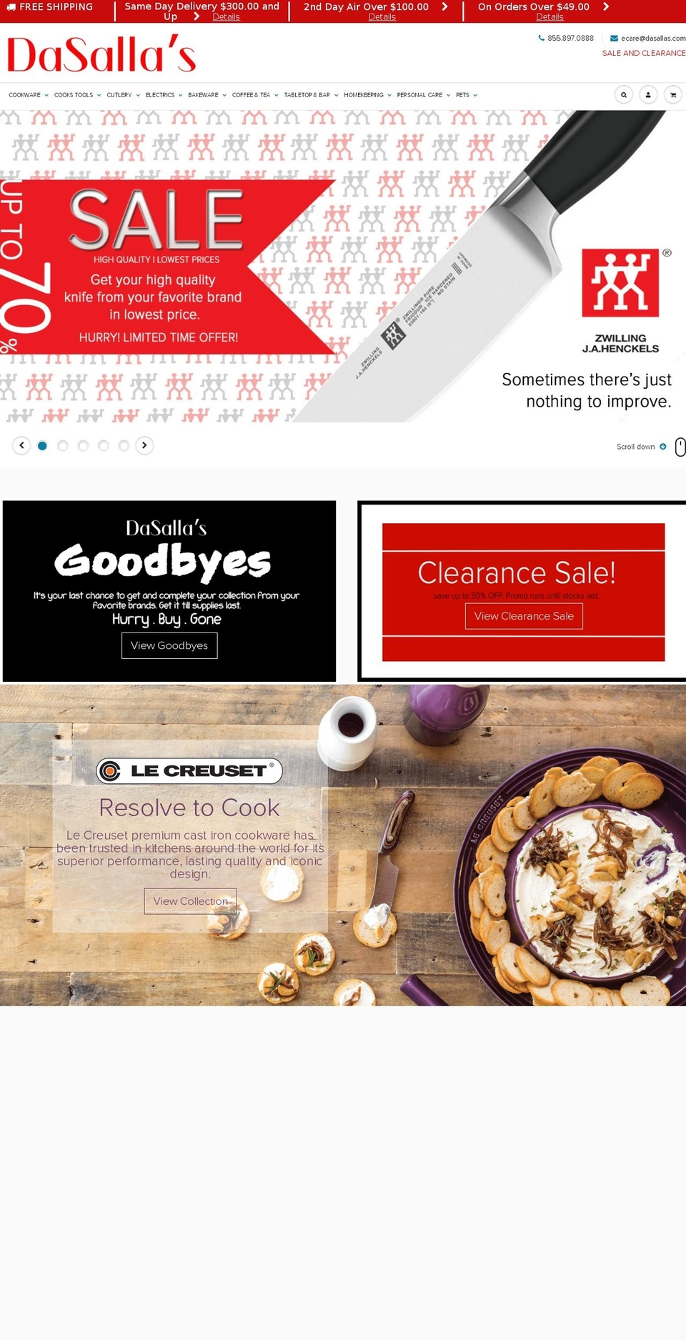 dasallas.com shopify website screenshot