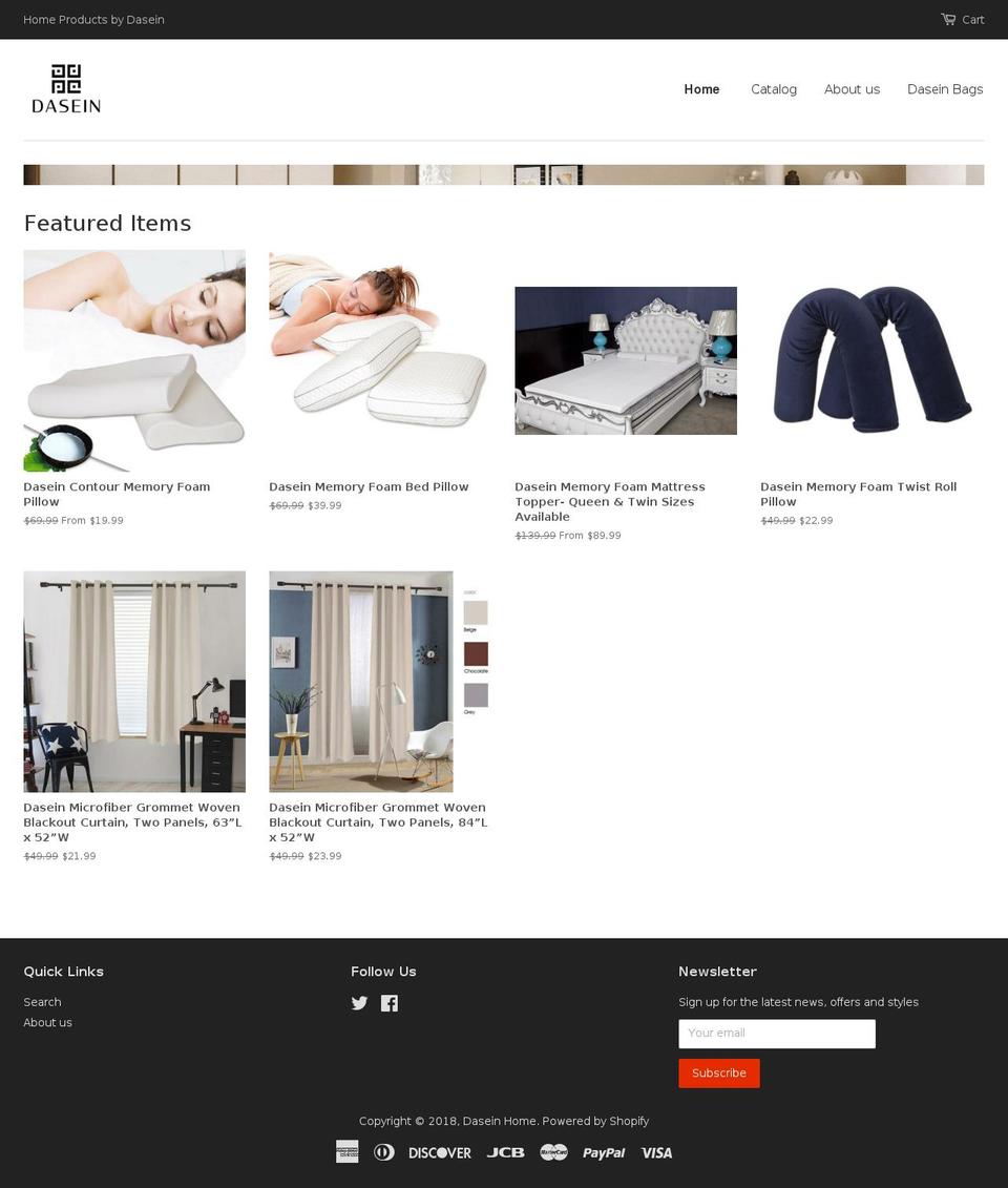daseinhome.com — Shopify storefront screenshot