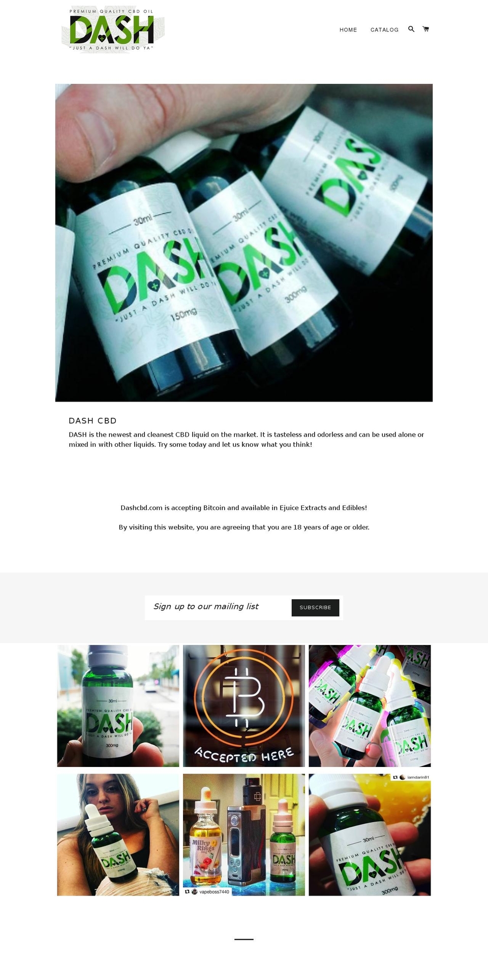 dashcbd.com — Shopify storefront screenshot