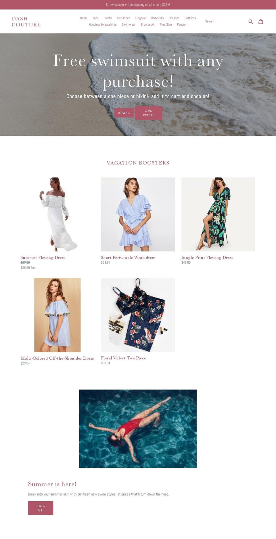dashcouture.com — Shopify storefront screenshot