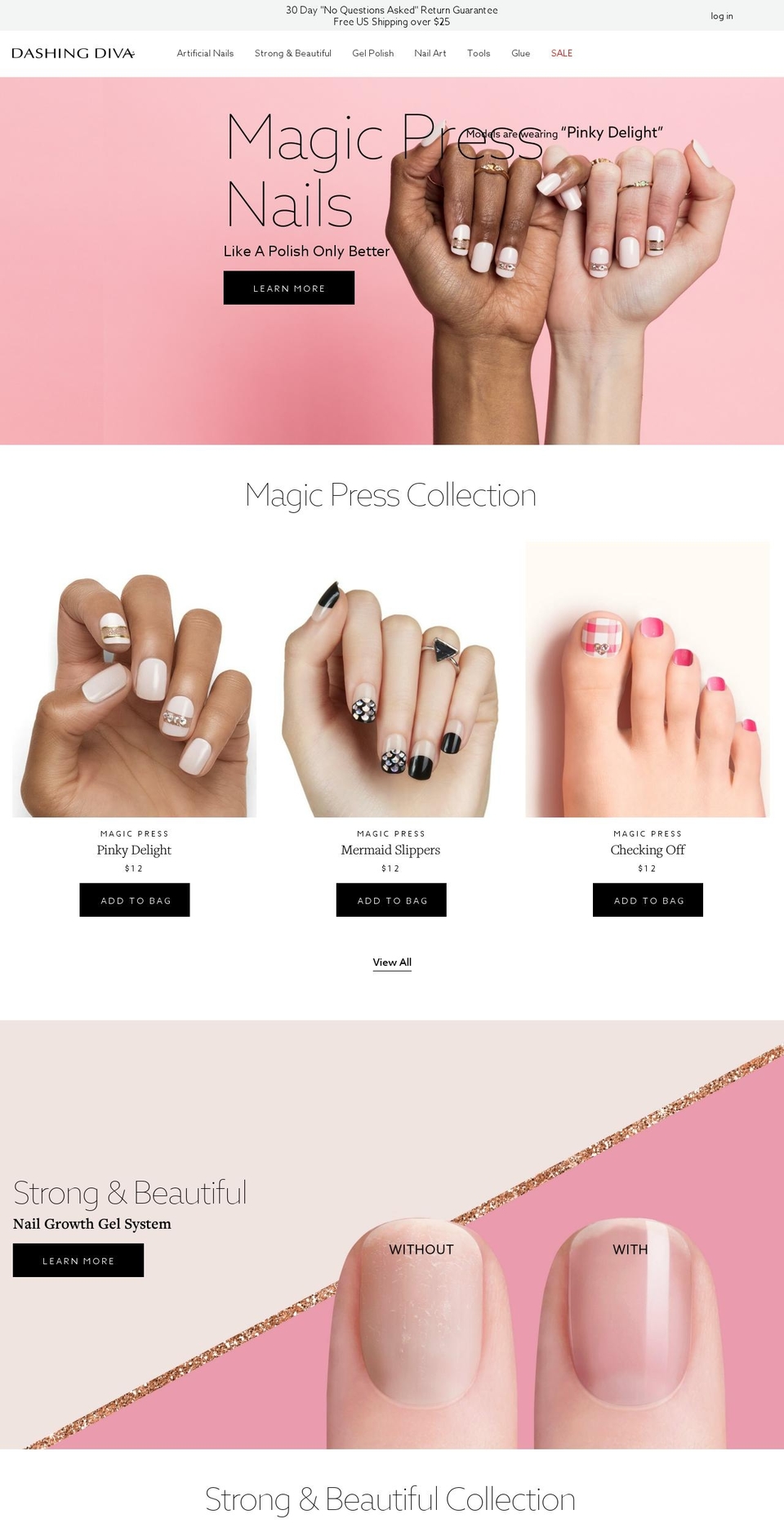 dashingdiva.com shopify website screenshot