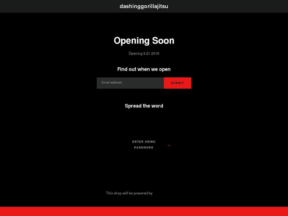dashinggorilla.com shopify website screenshot
