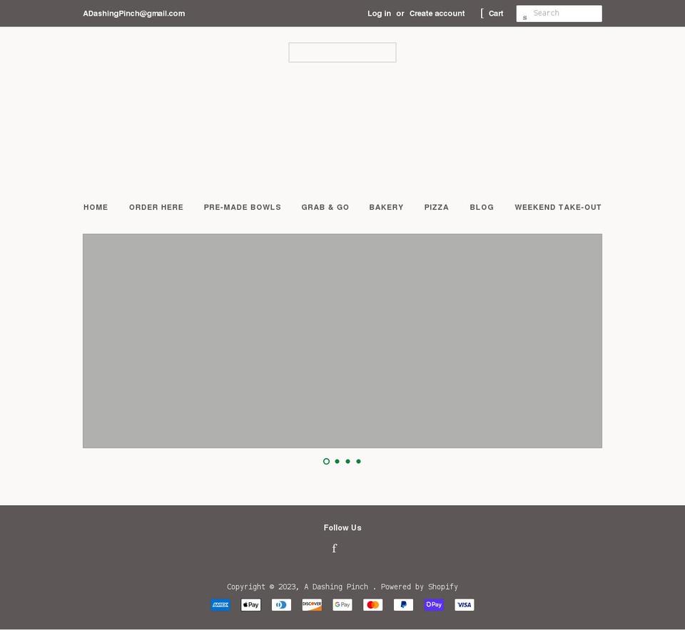 dashingpinch.ca shopify website screenshot
