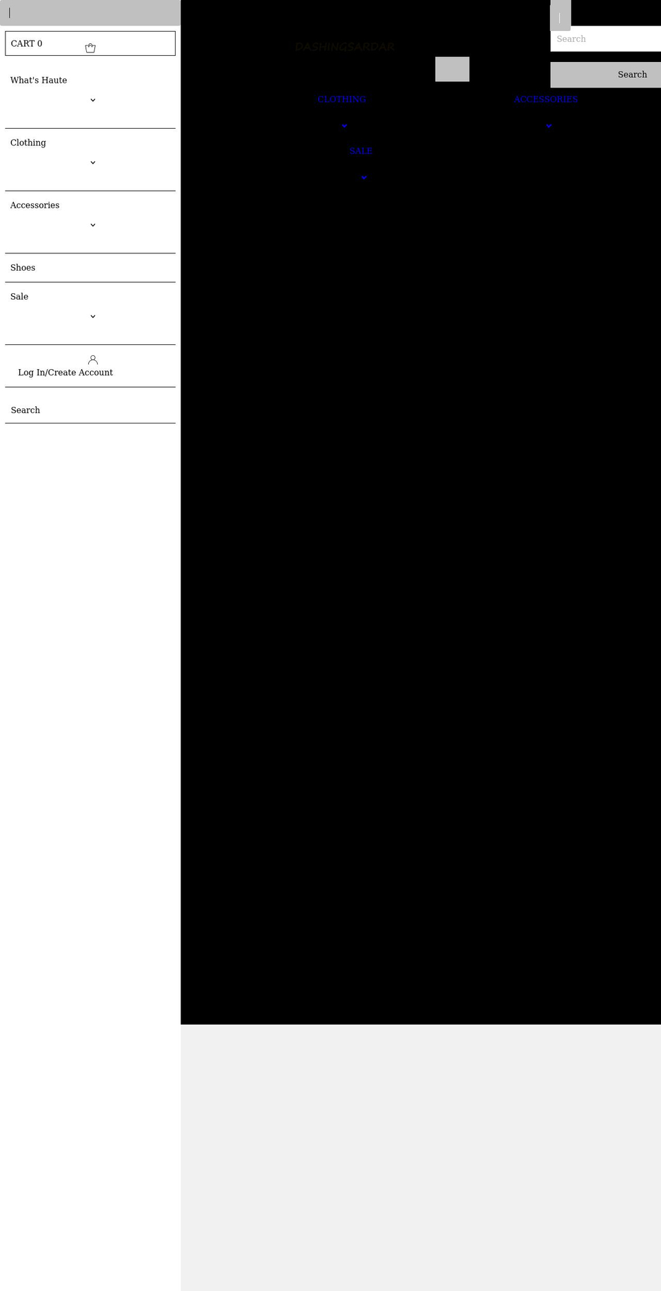 dashingsardar.com shopify website screenshot